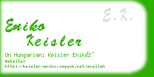 eniko keisler business card